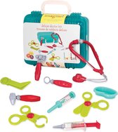 Tout va bien. Jouets de médecin - 11 pièces - Jouets de médecin - Sans BPA - Ensemble de jeu de dentiste sans danger pour les enfants - Ensemble de médecin - Stéthoscope, thermomètre, blouse de médecin Witte et plus encore !