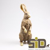 SID | Haas staand maat M (10x15x25 cm) | Goud | KE 3992M