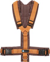 Annyx hondentuig harnas Y-tuig-Bruin-Barnsteen- maat XL-geschikt voor borstomtrek 78 tot 96cm