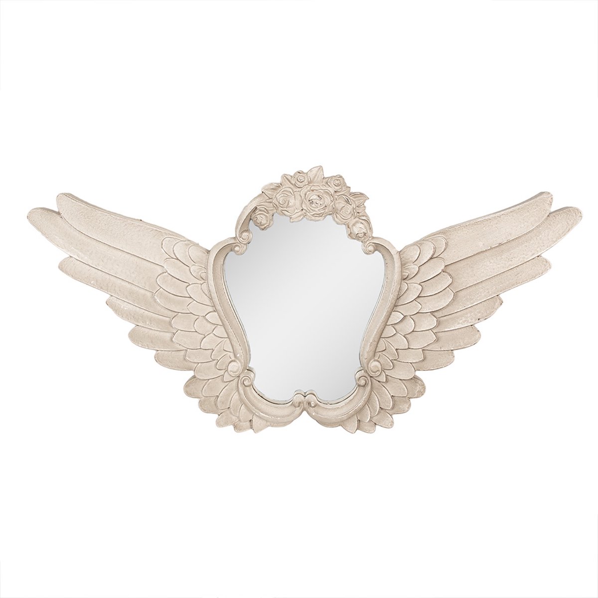 Spiegel 70x5x35 cm Beige MDF Vleugels
