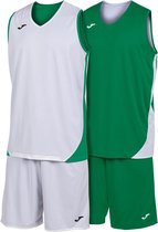 Joma Kansas Reversible Basketbalset Kinderen - Groen / Wit | Maat: 152