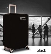 Avoir Avoir®-Kofferhoes-Bescherm uw bagage tegen krassen en stof-Zwart-Minimalistisch-Veilig-herkenbaar-voorkom