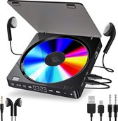 Discman - Draagbare CD Speler - Oplaadbaar - voor Earbuds en Koptelefoon