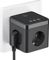 Powercube - Powercube Met Usb - Power Cube - Powercube Usb - Verdeelstekker - Verdeeldoos