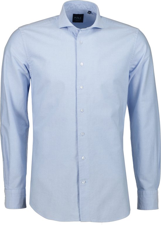 Elastisch overhemd slim fit voor vrije tijd business bruiloft pure