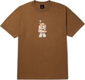 HUF Shroomery S/S Tee casual t-shirt heren bruin
