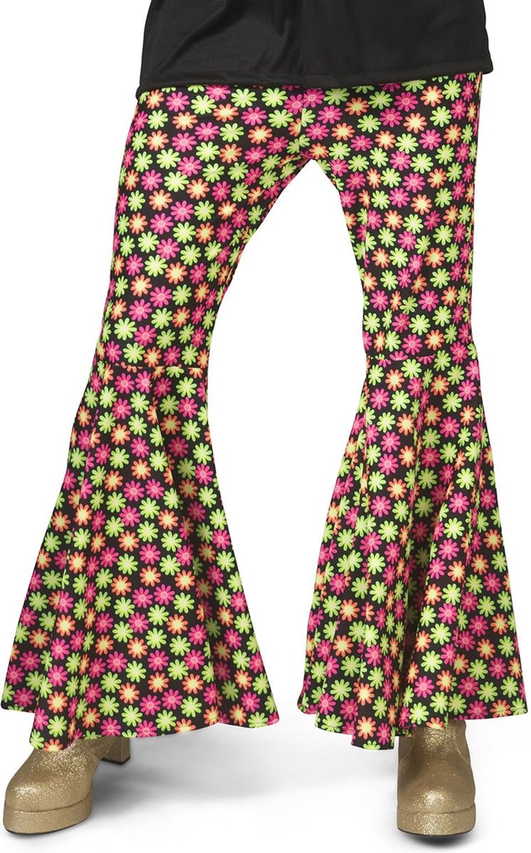 Fluor Flower Power Goes Disco Broek Man