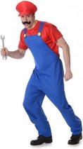 Karnival Costumes Verkleedkleding Mario Kostuum voor mannen Deluxe - M