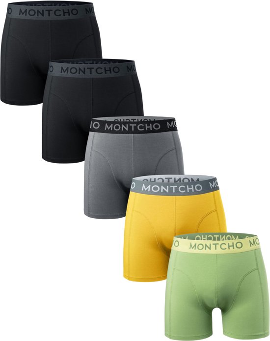 MONTCHO - Dazzle Series - Boxershort Heren - Onderbroeken heren - Boxershorts - Heren ondergoed - 5 Pack - Premium Mix Boxershorts - Mellow Shades - Heren - Maat XL