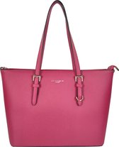 Flora & Co Grote Schoudertas / Tas Dames - Saffiano - Nora - Fuchsia