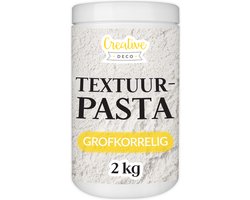 Creative Deco Structuurpasta voor Acrylverf 2kg Wit | Grobkörnige structuur pasta voor Kunstprojecten voor Acrylverf Eenvoudig te Gebruiken met een…