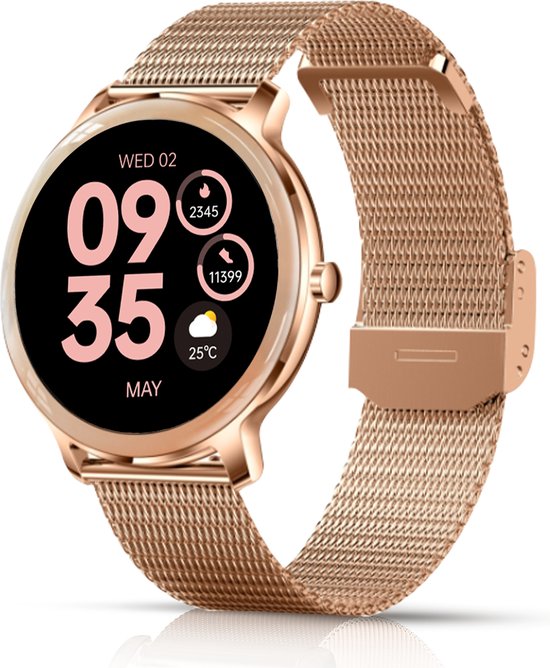 Smartify Smartwatch - Smartwatch Femmes - Podomètre - Tracker d'activité