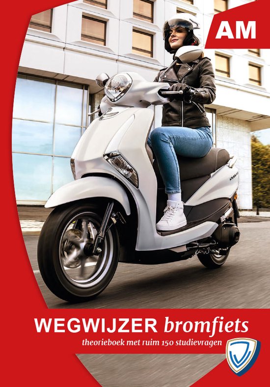 VERJO Wegwijzer in het verkeer bromfiets