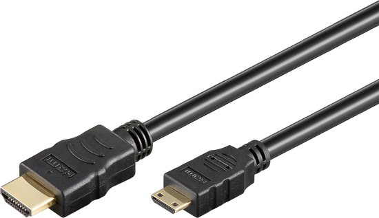 HQ® HQB-015-2.5 High speed HDMI Kabel with ethernet - HDMI (m) naar Mini HDMI (m) - 2.5m