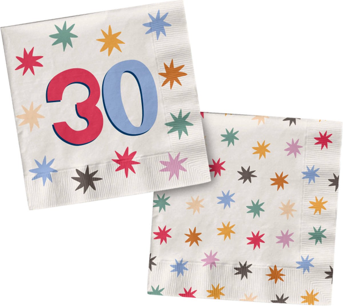 Folat - Servetten Starburst 30 (20 stuks) - 33 x 33 cm