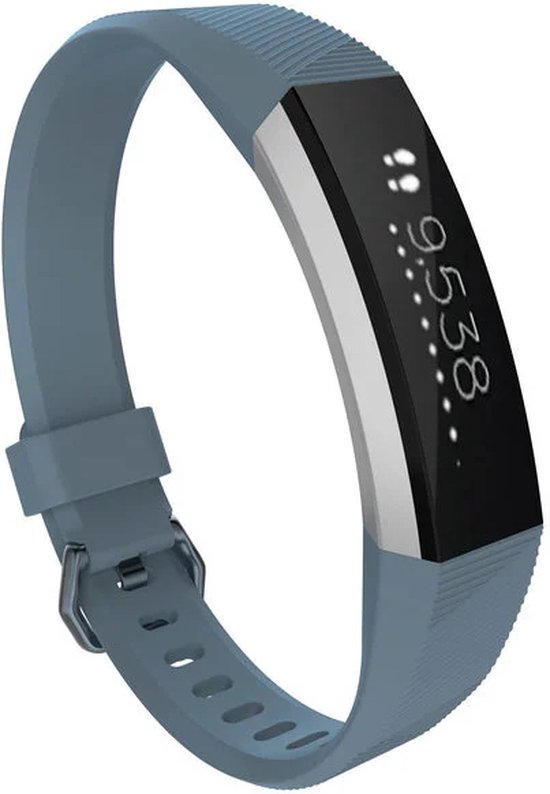 Bracelet De Remplacement Fitbit Alta / Alta HR - Grand L/G - Bleu/Gris - Neuf Sous Scellé