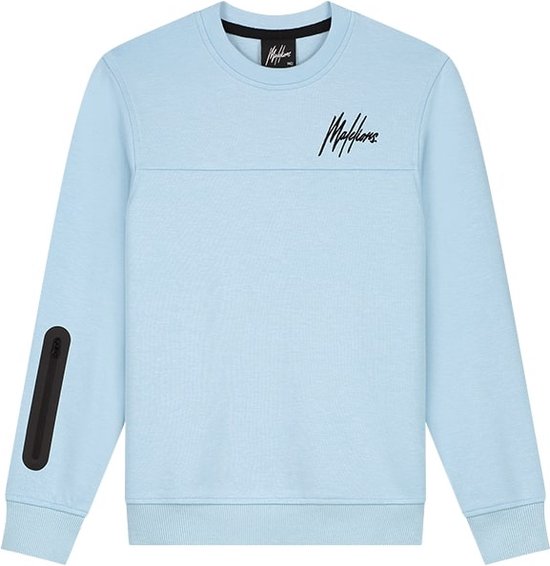 Malelions Junior Sport Counter Sweater Light Blue - Maat 140