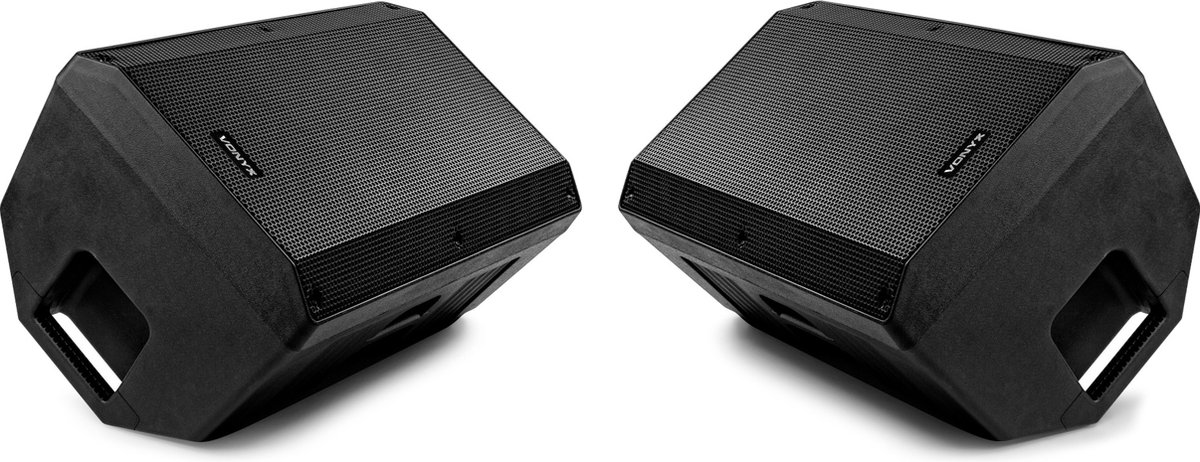 Set van 2x Vonyx VSA12 Stage Monitors - actieve speakers - 800W - 12 Inch