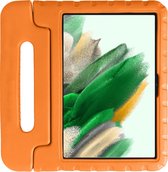 Kinderhoes voor Samsung Tab A8 - Duurzaam Kids Case - Oranje - Schokabsorberend met Standfunctie