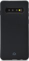 Mobilize Rubber Gelly Telefoonhoesje geschikt voor Samsung Galaxy S10 Hoesje Flexibel TPU Backcover - Matt Black