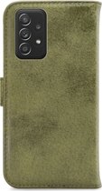 My Style Flex Wallet Telefoonhoesje geschikt voor Samsung Galaxy A52/A52 5G/A52s 5G Hoesje Bookcase Portemonnee - Olive