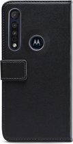 Mobilize Classic Gelly Wallet Telefoonhoesje geschikt voor Motorola One Macro Hoesje Bookcase Portemonnee - Zwart