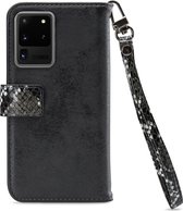 Mobilize Gelly Zipper Telefoonhoesje geschikt voor Samsung Galaxy S20 Ultra Hoesje Uitneembare 2in1 Clutch - Zwart