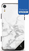 My Style Telefoonsticker PhoneSkin For Apple iPhone XR White Marble