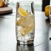 Long-Drink Waterglas, 6 stuks, 350 ml, gemengde collectie, perfect voor thuis, restaurants, feesten, vaatwasmachinebestendig