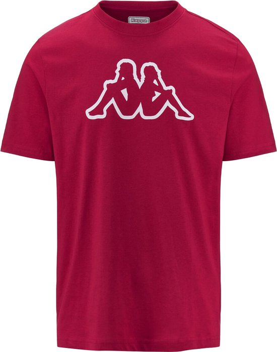 Kappa - T-Shirt Logo Cromen - Rood Herenshirt-XXL