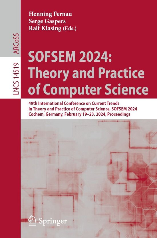 Springer Nature Proceedings Computer Science - SOFSEM 2024:  ... - cover