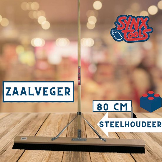 Synx Tools bezem Paardenhaar - 80 cm - Zaalveger / Kamerveger - Zachte bezem 80 cm - Bezemsteel - Veger schoonmaken - Bezems Binnen - Besem zacht met Steel 150 cm van Synx Tools — afbeelding 3