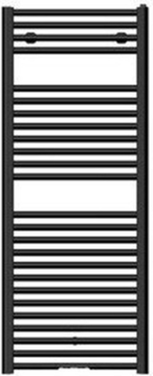 Nemo Spring Toronto handdoekradiator - 124.8x60cm - 689 watt - mat zwart
