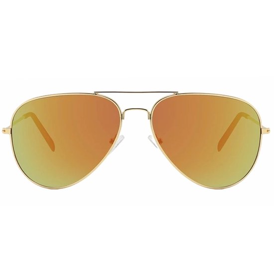 Fako Sunglasses® - Pilotenbril - Polariserend - Polarized - Piloot Zonnebril - Heren Zonnebril - Dames Zonnebril - Goud - Rood van Fako Sunglasses® — afbeelding 3