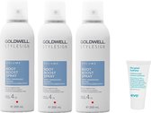 3 x Goldwell - Stylesign Root Boost Spray - 300 ml + Gratis Evo Travelsize