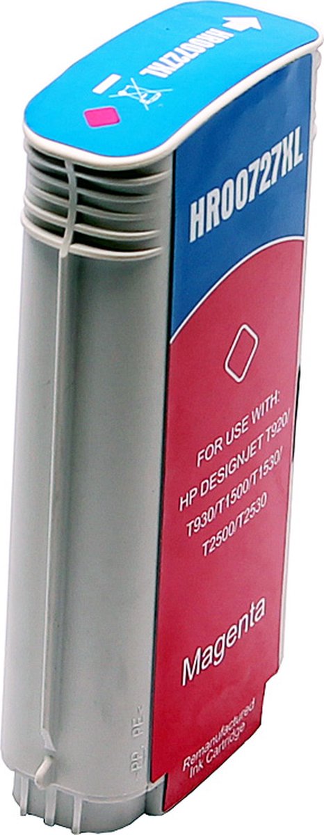 ABC huismerk inkt cartridge geschikt voor HP 730 magenta Designjet T1600 T1600dr T1600ps T1700 T1700d T1700dr T1700ps T2600dr T2600ps