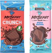 Mixpakket Feastables Mr Beast Chocoladerepen (Dark, Crunch) 2 x 60 Gram