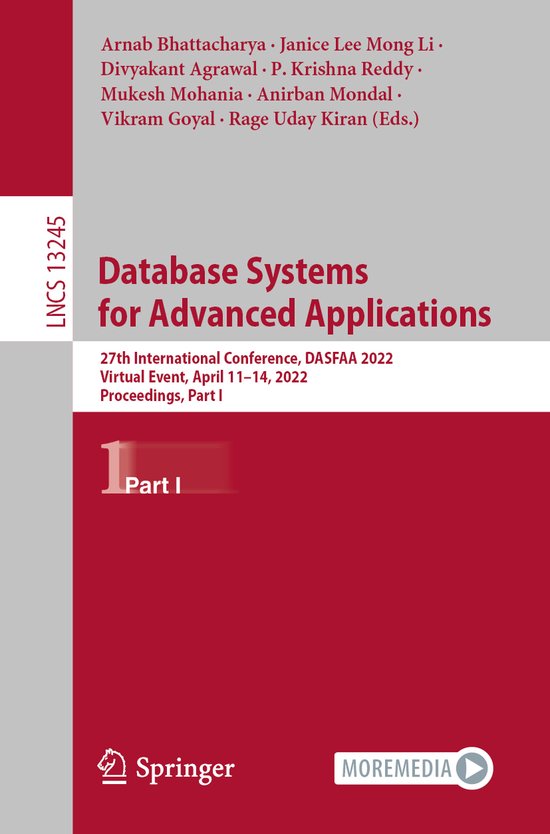Lecture Notes in Computer Science13245- Database Systems for ... - cover