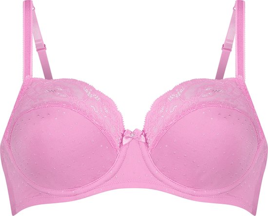 Hunkemöller Dames Lingerie Niet-voorgevormde beugel bh Sophie - Roze - maat C75