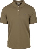 Gant - Shield Piqué Poloshirt Olijfgroen - Regular-fit - Heren Poloshirt Maat XXL