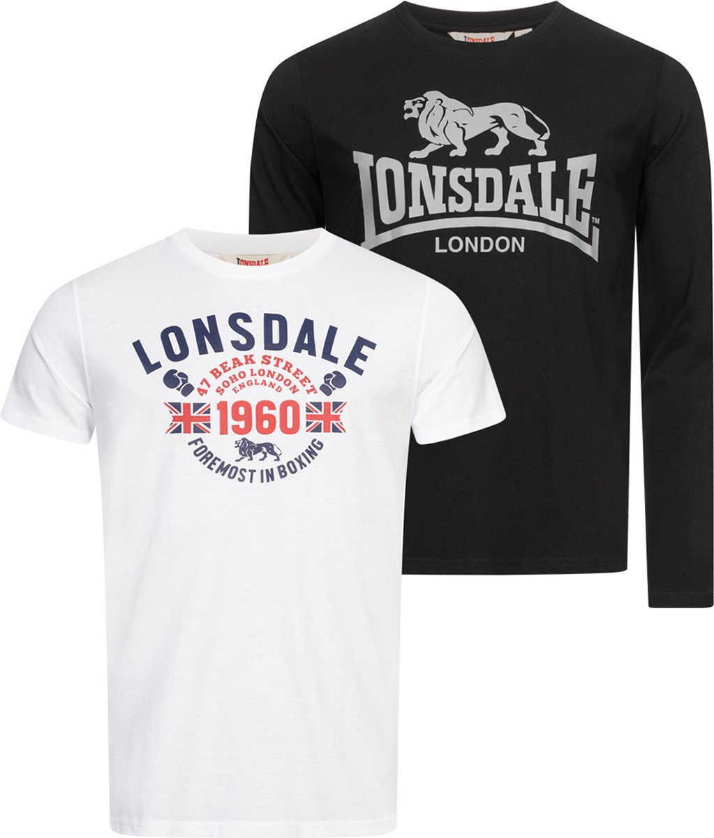 Lonsdale Fintona T-shirt Met Korte Mouwen Wit M Man