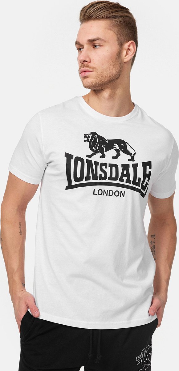 Lonsdale T-Shirt Logo T-Shirt regular fit Wit-3XL