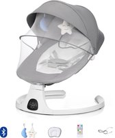 Transat électrique HeppieBabie - Options Bluetooth et Swing - Balançoire pour bébé - Chaise à bascule - Swing Bébé - Avec Ebook