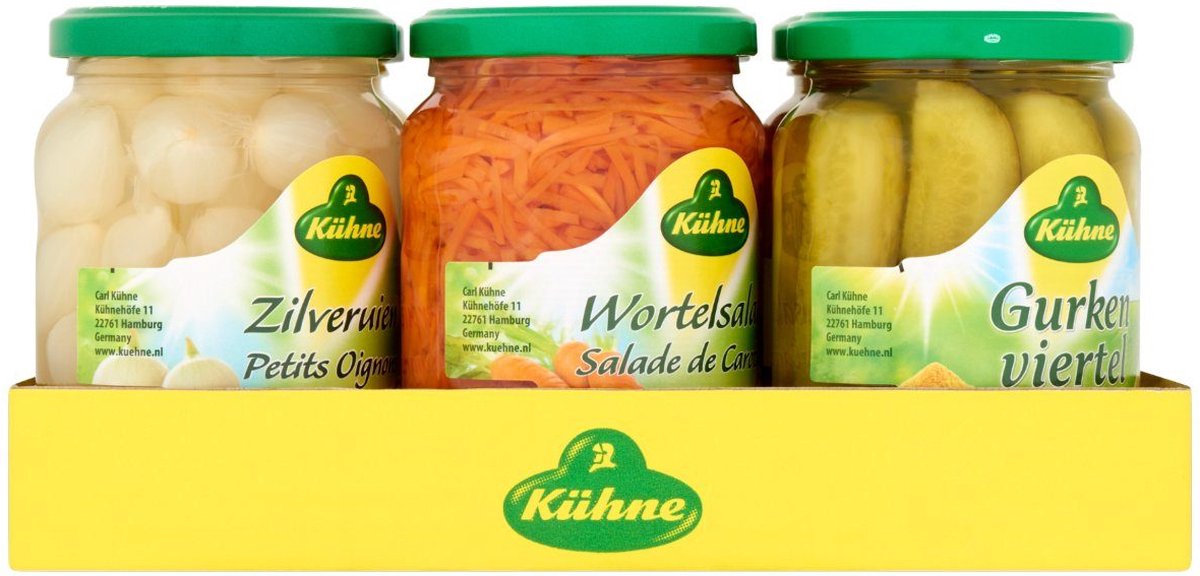 Kühne Assortiment tray 6 potten x 37 cl
