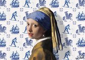 Cartes postales amusantes Johannes Vermeer - lot de 8 cartes postales - Fille à la boucle d'oreille en perle, Het Melkmeisje, Vue de Delft, Rue Vermeer, L'Astronome, etc.