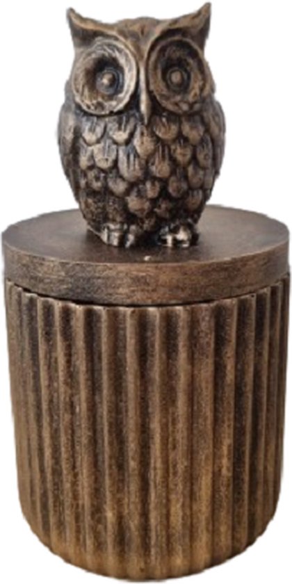 LBM Mini urn uil - 250 ml - brons