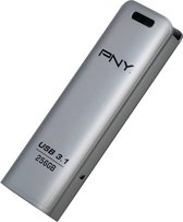 PNY Elite Steel USB-stick 256 GB Zilver FD256ESTEEL31G-EF USB 3.1