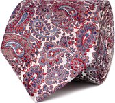 TRESANTI | ALOPASCIO I Zijden stropdas met paisley | Bordeaux rood