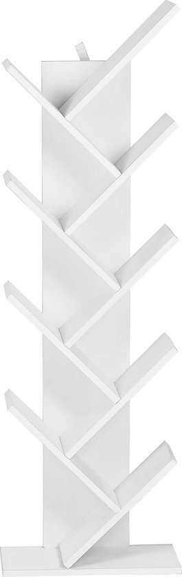Witte Boekenkast - MDF - Stabiel - Duurzaam - Opslag Plank 8 Tier Vloer Plank Cd - Display - Rekken - Rek speelgoed - Boeken Organizer Voor Thuis Decor - 40X20X127Cm
