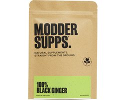 Modder Supps - 100% Black Ginger - Natuurlijk Zwarte Gember Supplement
